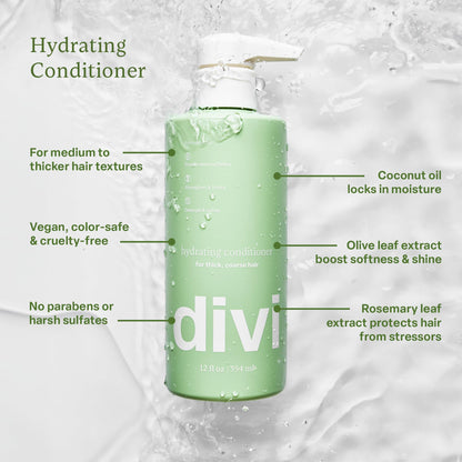 Divi Hydrating Shampoo & Conditioner – Deep Moisture for Thick Hair