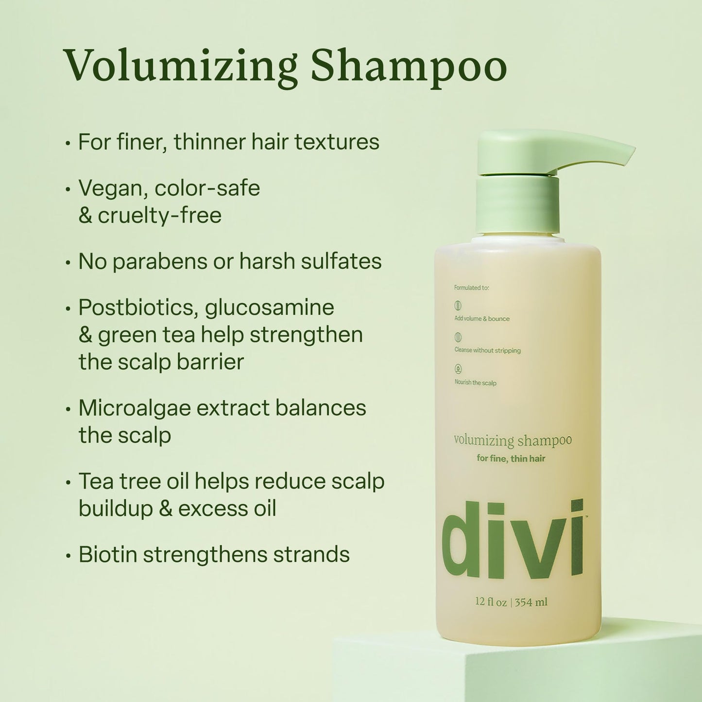 Divi Major Volume Bundle – Volumizing Shampoo, Conditioner & Strand Plumper for Fine or Thinning Hair | 3-Piece Set