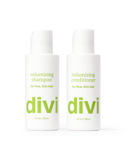 Divi Mini Volumizing Shampoo & Conditioner - Lightweight for Fine Hair (2oz)