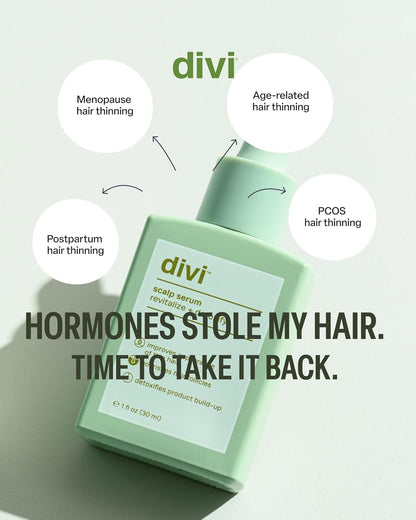 Divi Scalp Serum for Thinning Hair, 2-Pack, 30ml – Clinically Tested with Caffeine & Rosemary