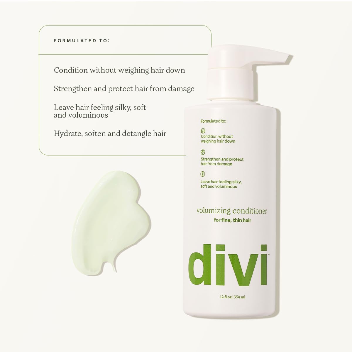 Divi Volumizing Starter Bundle – Shampoo, Conditioner & Scalp Serum for Fine & Thinning Hair | Lightweight Hair Care 3-Piece Set