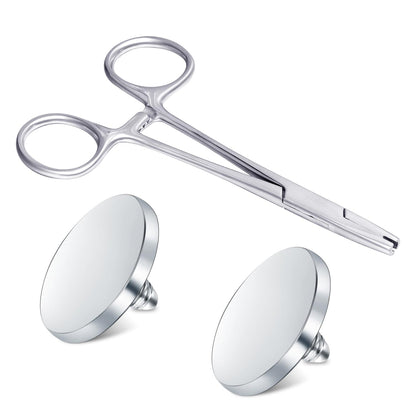 DJCIW 5mm Jaw Piercing Ball Removal Tool – Stainless Steel Dermal Pliers for Easy Ball Changes
