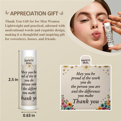 Dmsky Lip Balm 60 Pack - Bulk Employee & Volunteer Appreciation Gifts