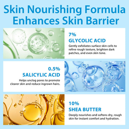 DNQYWODQ 7% Glycolic Acid Exfoliating Body Stick – Smooth Elbows, Knees & Bikini Line