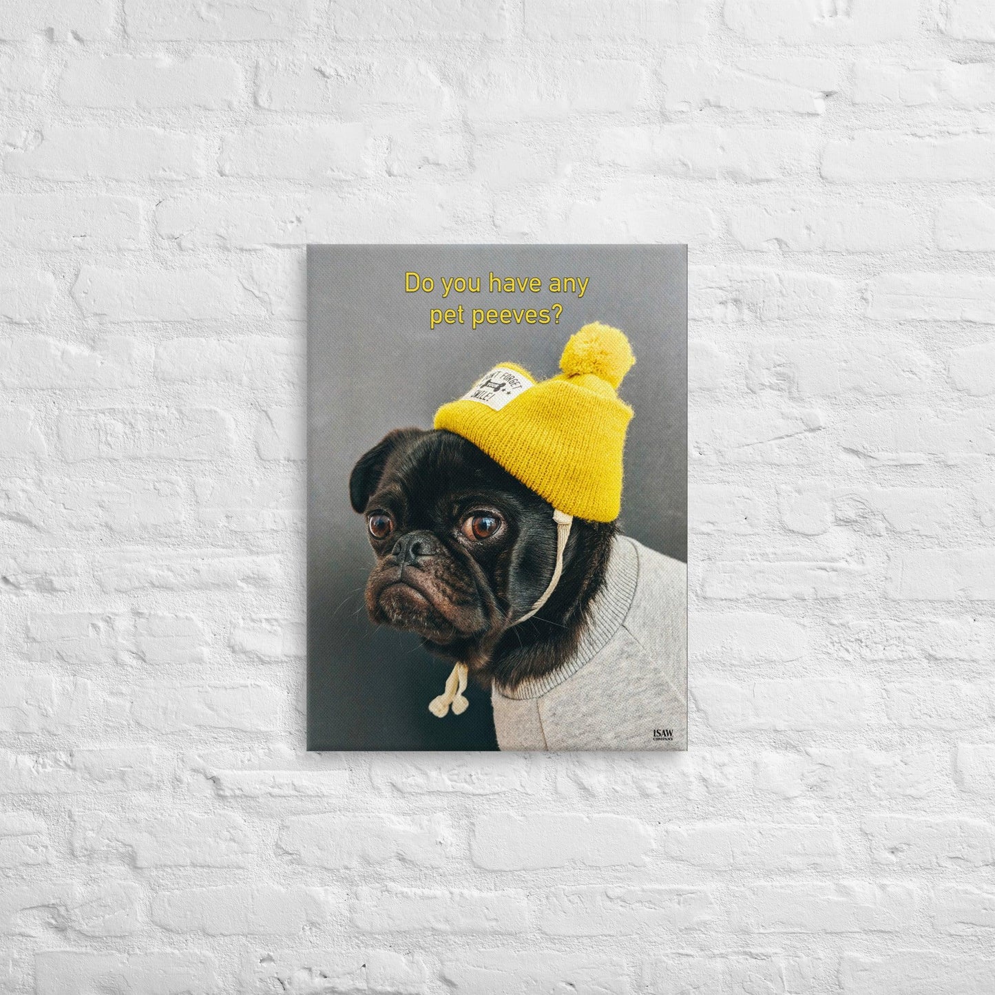 Do You Have Any Pet Peeves - Canvas Print