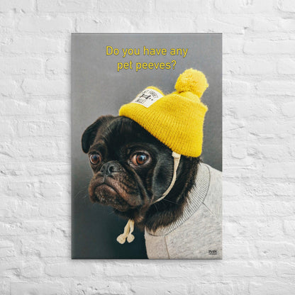 Do You Have Any Pet Peeves - Canvas Print