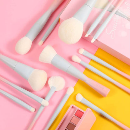 Docolor 14-Piece Premium Synthetic Makeup Brush Set – Cruelty-Free, Eye & Face