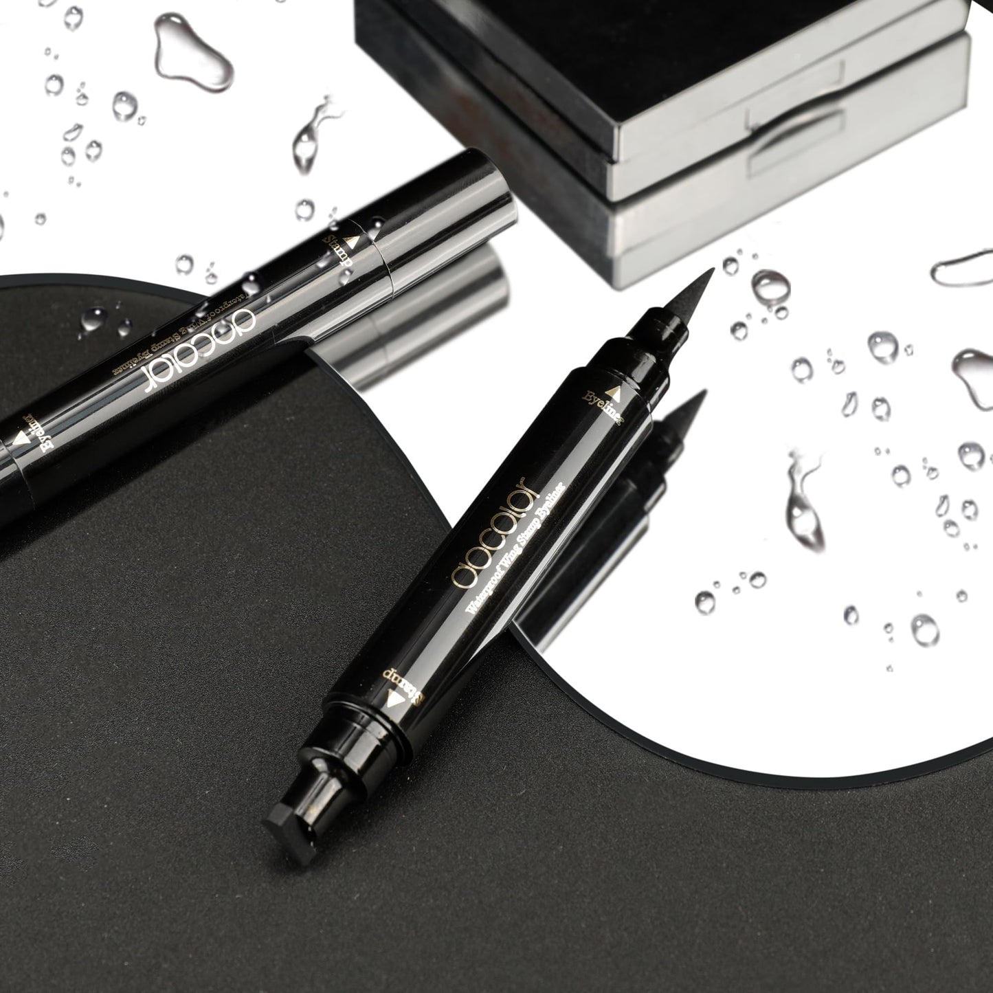 docolor Eyeliner Stamp – Double-Sided Winged Liner, Waterproof & Smudge-Proof (2pcs)