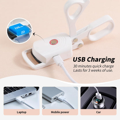 docolor Heated Eyelash Curler — Quick 10s Heat, 3 Temperature Modes, USB-C Rechargeable