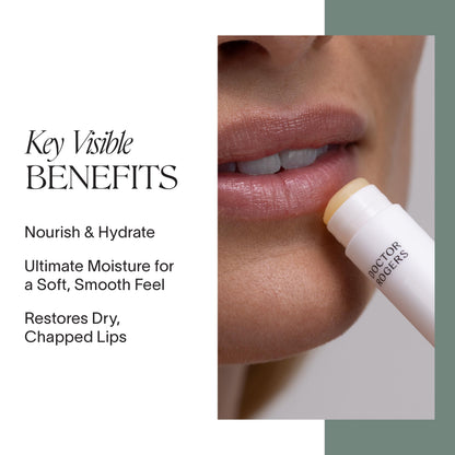 Doctor Rogers Lip Balm | Hydrating & Softening Lip Moisturizer for Very Dry Lips (0.15 oz)