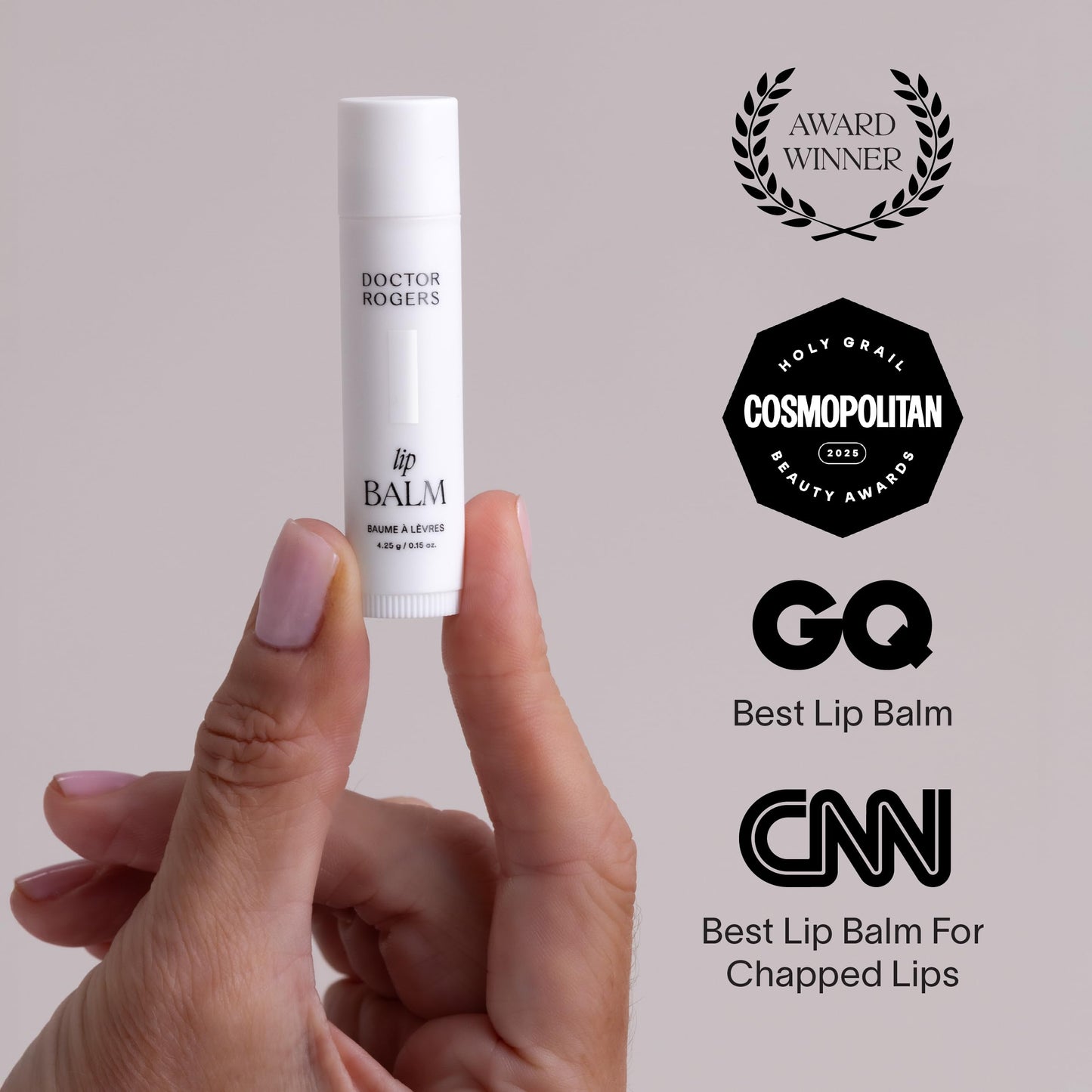 Doctor Rogers Lip Balm | Hydrating & Softening Lip Moisturizer for Very Dry Lips (0.15 oz)