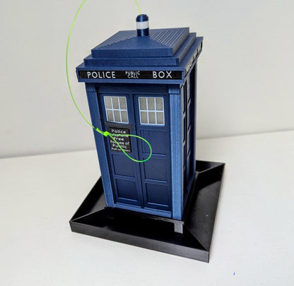 Doctor Who TARDIS Bird Seed Feeder, Handmade 3D Printed Bird Table, Police telephone box in Royal Blue or Navy , Whovian Gift Idea