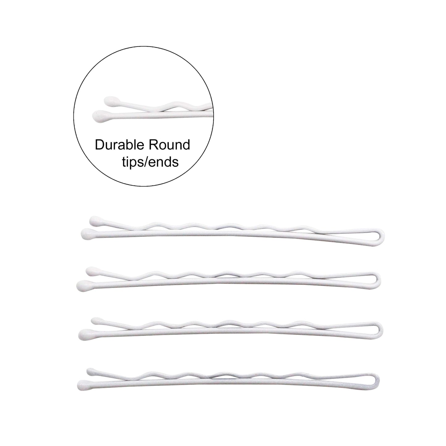 Dofash 5Waves Silver Bobby Pins – 260 Count, Octagon Storage Box