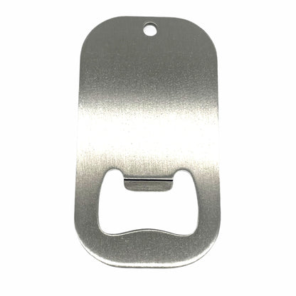 Dog Tag Shaped Stainless Steel Bottle Opener