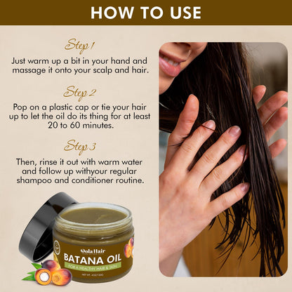 Dolahair Batana Oil for Hair Growth – 100% Pure Batana Oil
