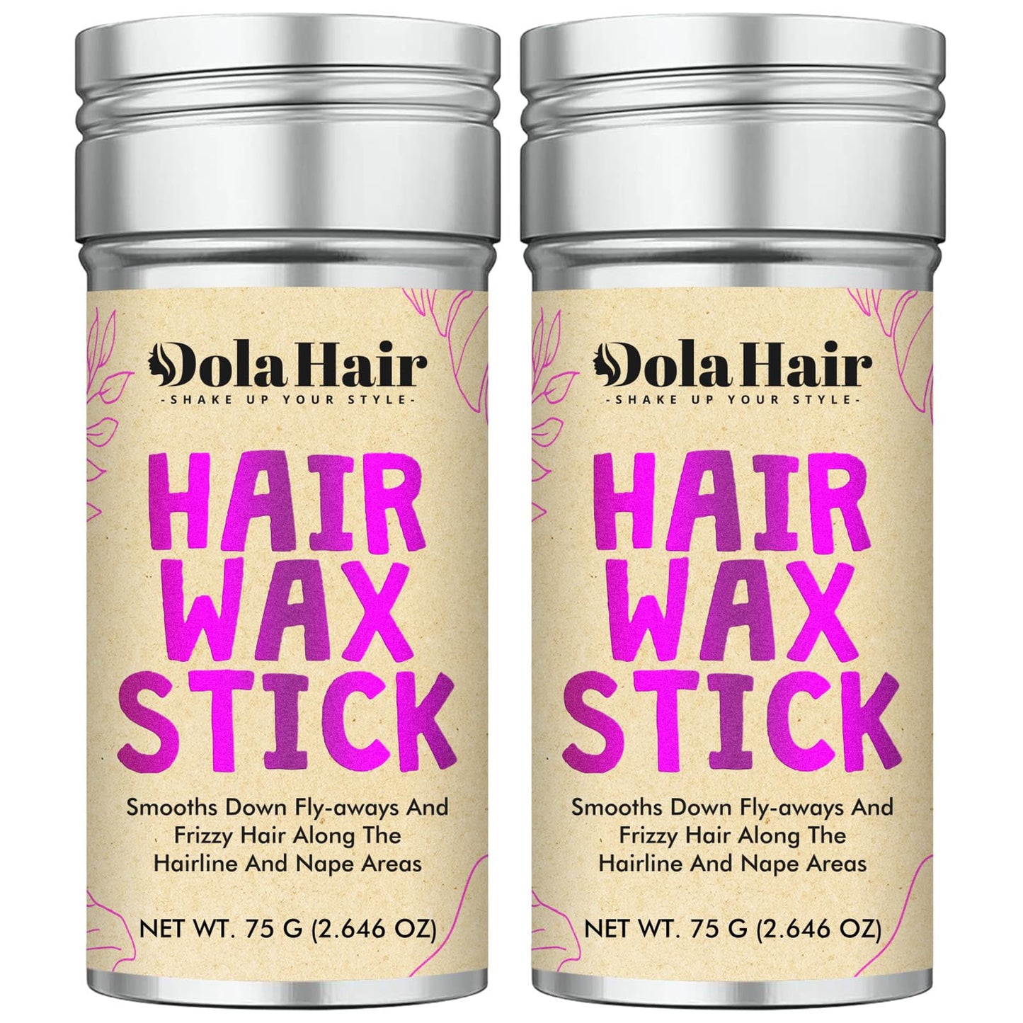 Dolahair Hair Wax Stick – 2 Pack for Flyaways, Smoothing & Slick Back