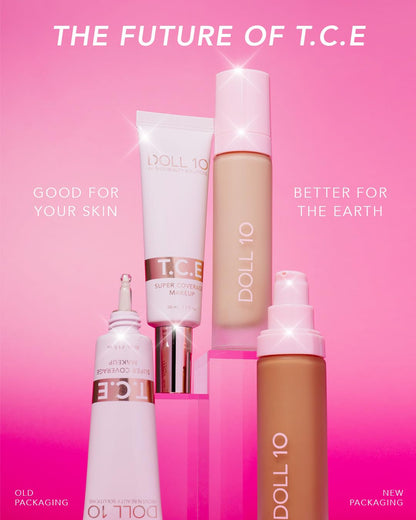 DOLL 10 NO. T.C.E Super Coverage Serum Makeup with Peptides – Fair, One Size