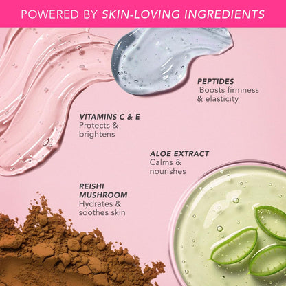 Doll 10 Peptide Bounce Balm Foundation Deep – Hydrating, Buildable Coverage for Mature Skin