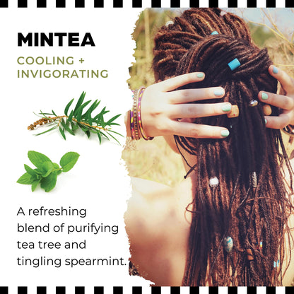 Dollylocks Refreshening Spray for Locs, Braids & Extensions | Tea Tree Spearmint, 8 oz