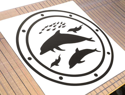 Porthole Wall Sticker | Bathroom Wall Art