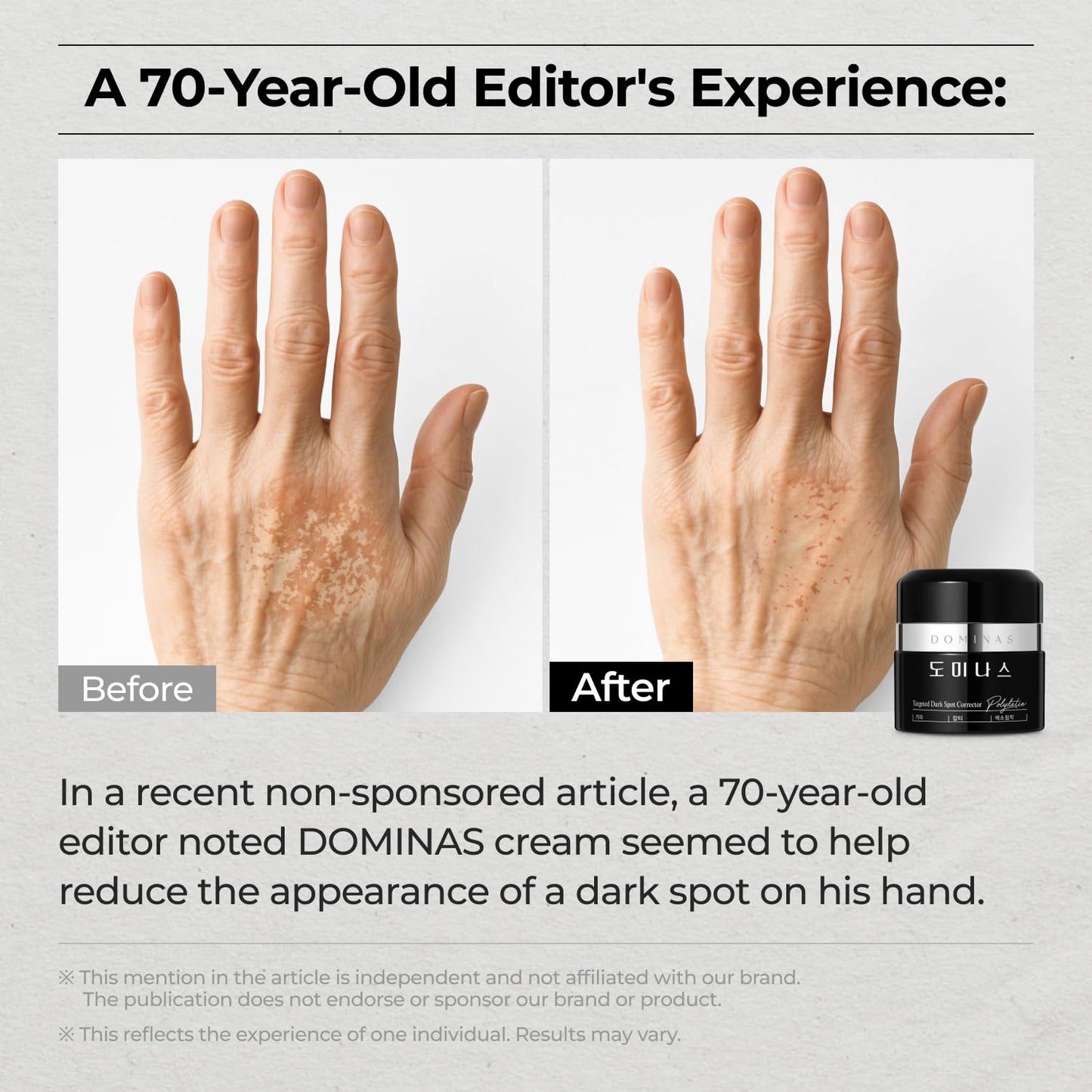 DOMINAS Dark Spot Corrector Cream – Brightening with TXA, Niacinamide & Bakuchiol | 1.76 oz