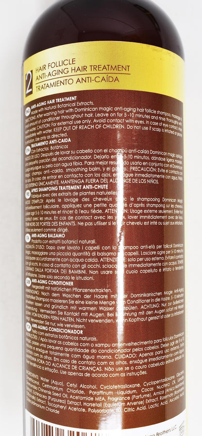 Dominican Magic Hair Follicle Anti-Aging Shampoo & Treatment Duo Set – 15.87oz Each