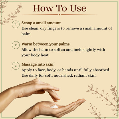 Domoria Organics 100% Grass-Fed Tallow Balm – Holiday Edition Cinnamon Sugar | Rich, Herb-Infused Moisturizer