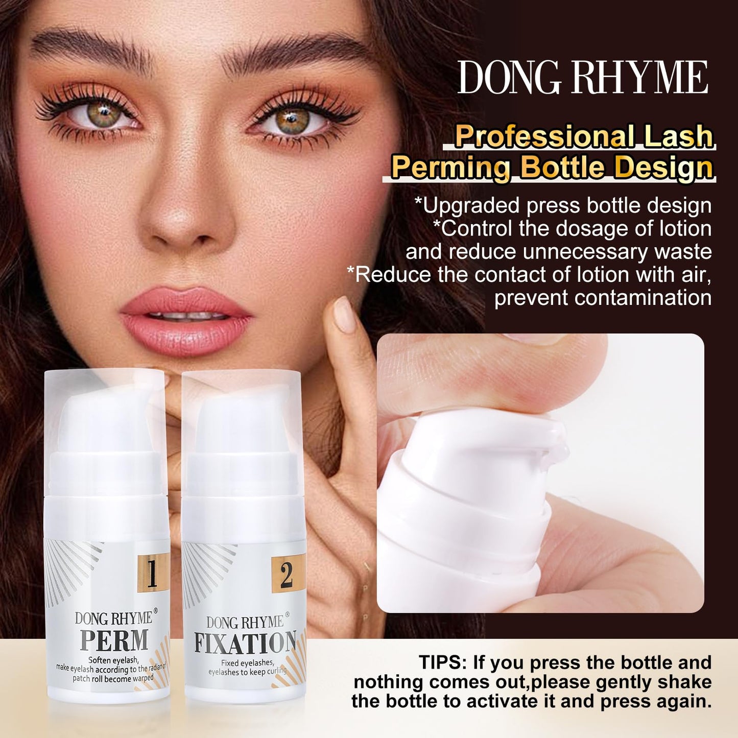 DONG RHYME Lash Lift Kit - At-Home Lash Perm & Brow Lamination Bundle