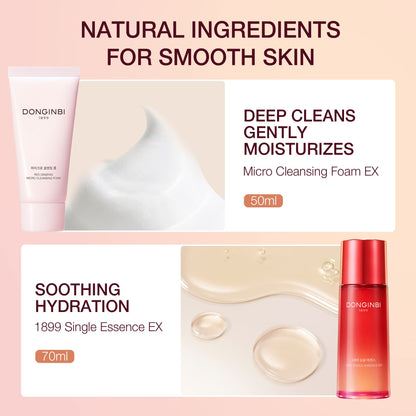 Donginbi Red Ginseng Essential Skin Care Set – Firming Moisturizer & Hydrating Toner