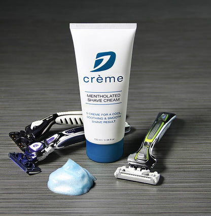 DORCO D Crème Mentholated Shaving Cream – Smooth, Soothing Shave (Two-Pack)