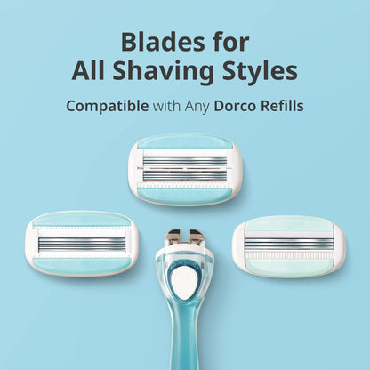 Dorco Eve3 Razor Smooth Touch for Women – Handle + 6 Refills