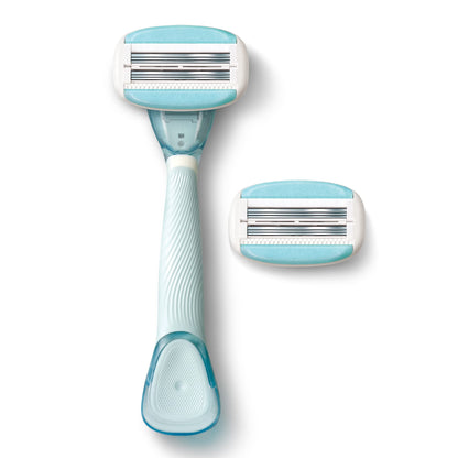 Dorco Eve6 Razor Set – 6-Blade Shave with Aloe Moisture Bar and Interchangeable Cartridges