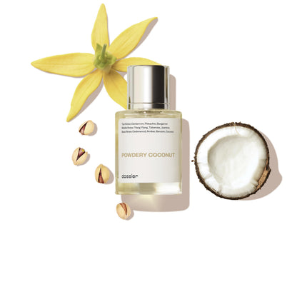 Dossier Powdery Coconut – 1.7 oz / 50 ml – Inspired by Tom Ford Soleil Blanc – Unisex, Vegan, Paraben-Free