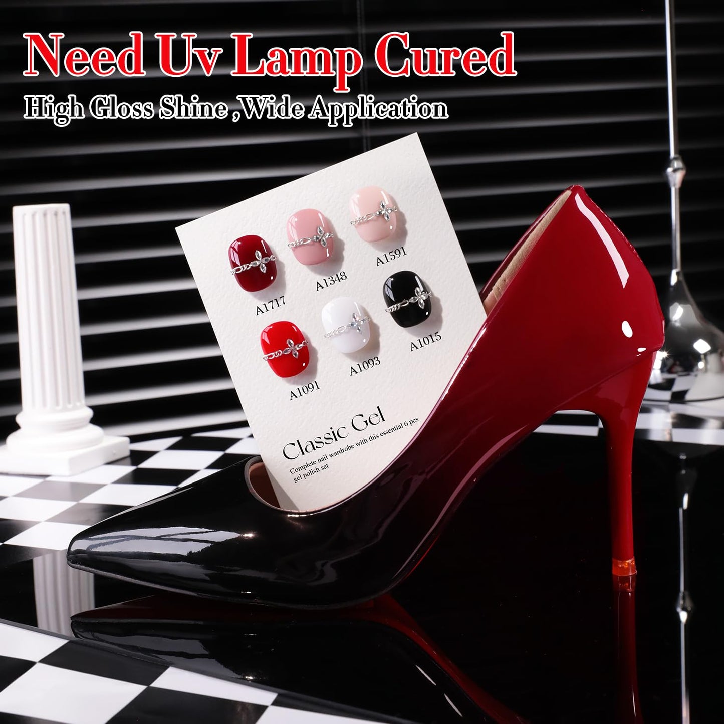 Double Rhythm 6 Pcs 15ml Gel Polish Set – Same Color, Soak Off, DIY Nail Kit