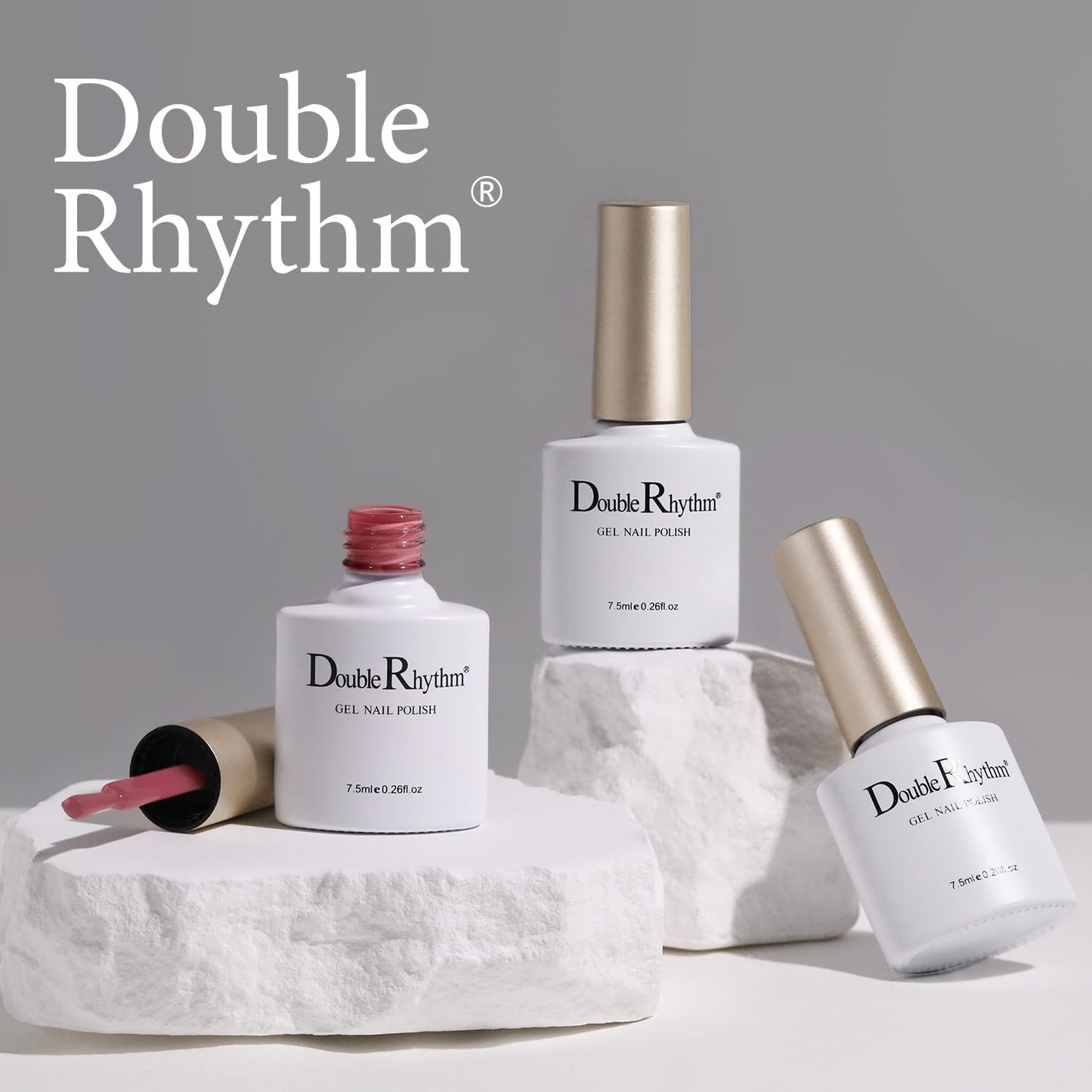 Double Rhythm Jelly Sheer Gel Nail Polish Set – 6 Pastel Colors Kit8