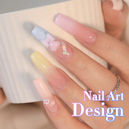 Double Rhythm 6 Pcs 15ml Gel Polish Set – Soak-Off Kit (Blue, Purple, Nude, Pink, Yellow, Beige)