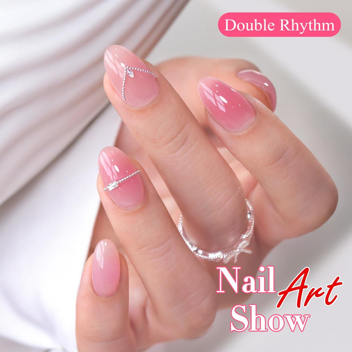 Double Rhythm 6 Pcs 15ml Gel Polish Set – Milky Nude Pink T6-84