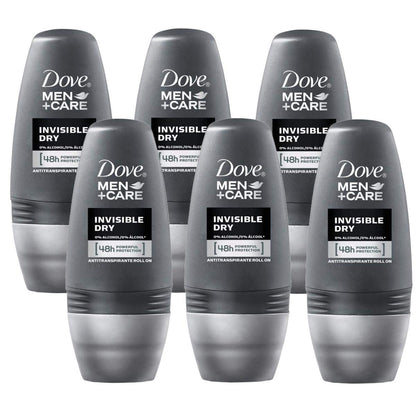Dove 48H Roll-On Invisible Dry Antiperspirant Deodorant – 6 x 50 ml