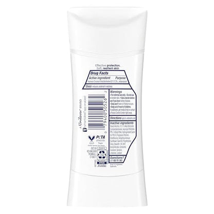 Dove Advanced Care Peach & Chamomile Tea Antiperspirant Deodorant Stick – 72h Odor Control & Skin Barrier Support, 4 Count (2.6 oz each)