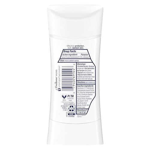 Dove Advanced Care Rejuvenate Antiperspirant Deodorant Stick – Pro-Ceramide Barrier Repair, 72-Hour Odor Control, 4-Count, 2.6 oz