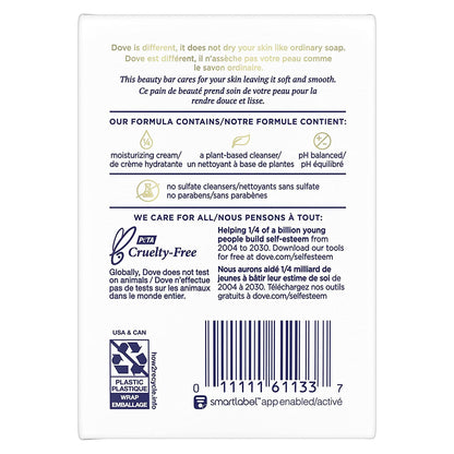 Dove Beauty Bar White 4 oz – 2 Bars (Pack of 5) | Gentle Daily Cleanse