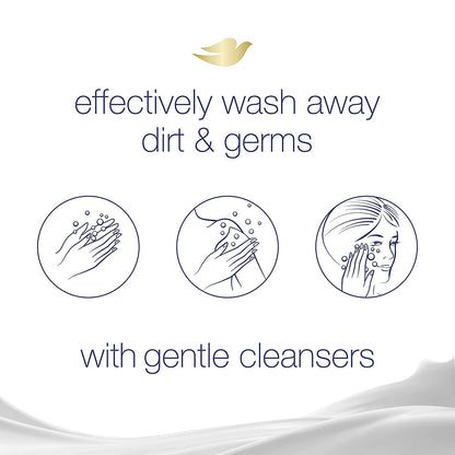 Dove Beauty Bar White 4 oz – 2 Bars (Pack of 5) | Gentle Daily Cleanse