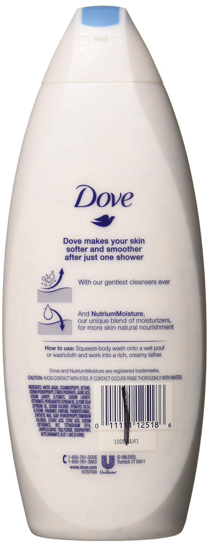 Dove Body Wash 22 oz Gentle Exfoliating (3-Pack) – Mild Cleansers & Beads