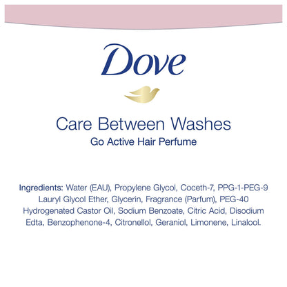Dove Care Between Washes Hair Perfume – Refreshing White Tea & Jasmine, 24-Hour Freshness