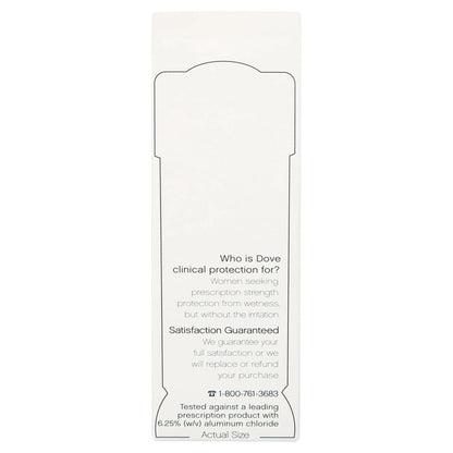 Dove Clinical Protection Anti-Perspirant Deodorant Solid, Cool Essentials, 1.7 oz – Pack of 6