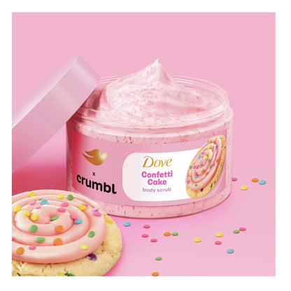 Dove Crumbl Confetti Cake Body Wash & Scrub – 20oz Wash + 15oz Scrub | Limited Edition
