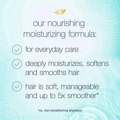 Dove Moisturizing Shampoo and Conditioner with Pump Daily Moisture, 2 ct/40 oz