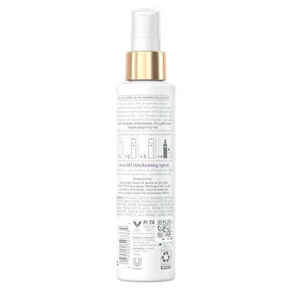 Dove Density Boost Root Lift Thickening Spray – Fuller Hair, Scalp Therapy, 0% Sulfates, 5 oz