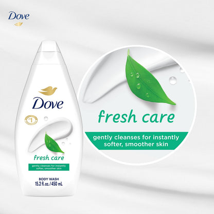 Dove Fresh Care Body Wash 3-Pack – Revitalizing Moisturizing Cleanser (15.2 oz each)