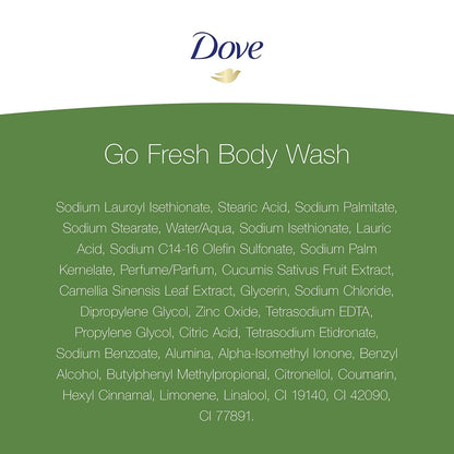 Dove Go Fresh Cucumber & Green Tea Body Wash – 12 oz (354 ml) 3 Pack